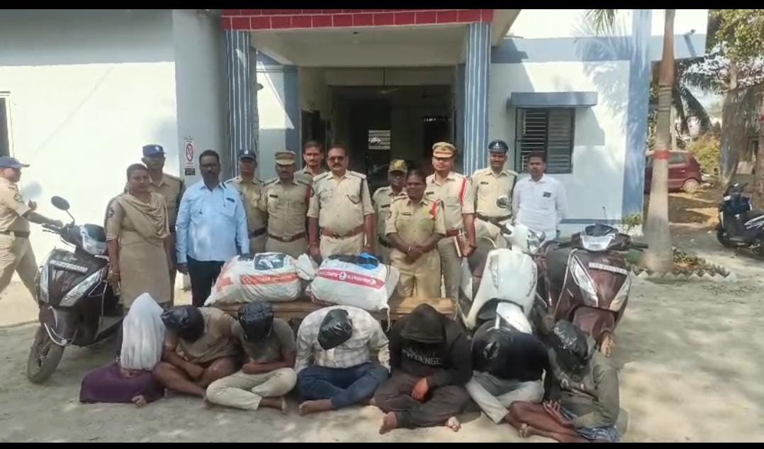 40 లక్షల రూపాయలు విలువచేసే గంజాయి పట్టి వేత